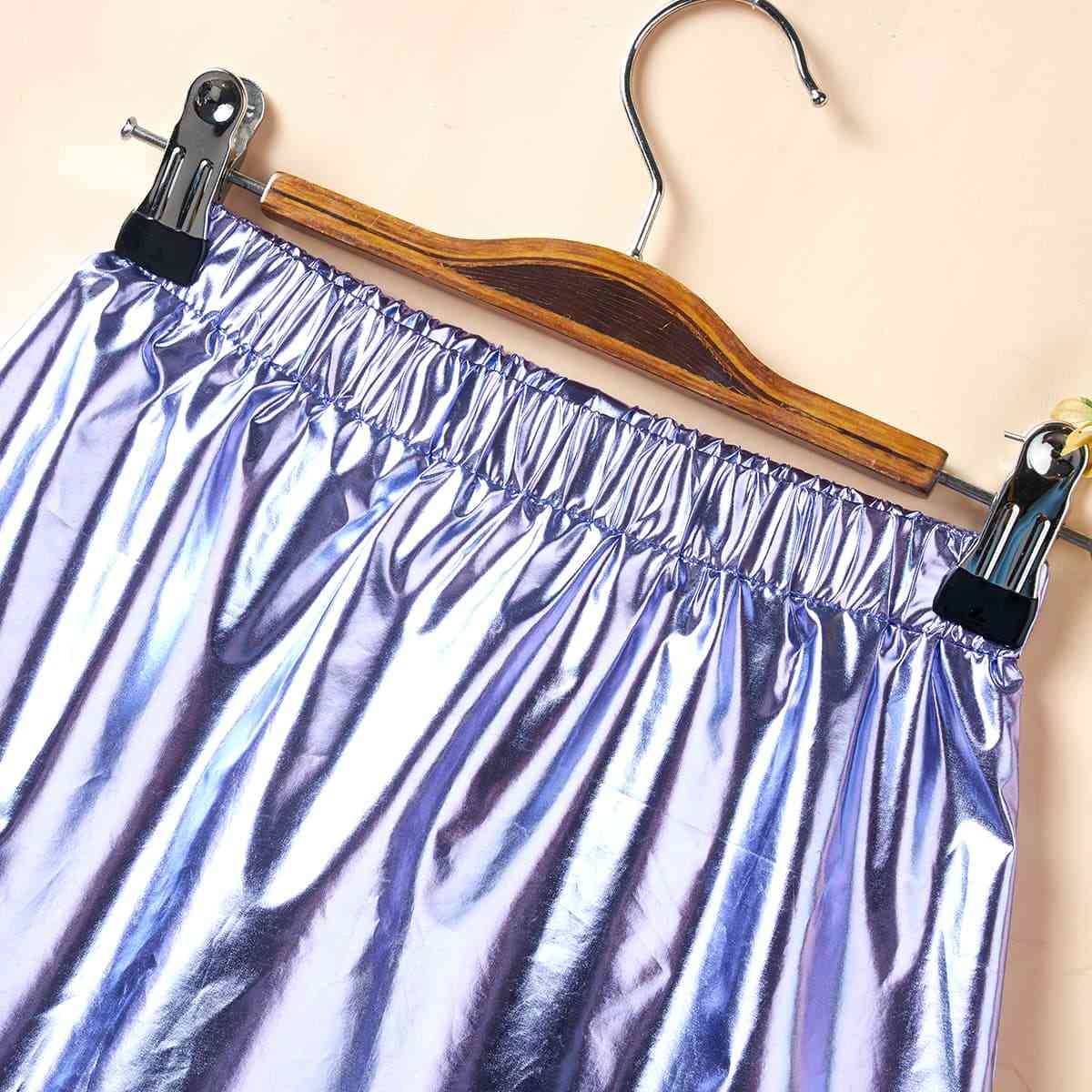 Cutout Short Sleeve Top and Skirt Set