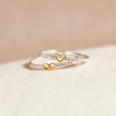 Zircon 925 Sterling Silver Heart Shape Ring